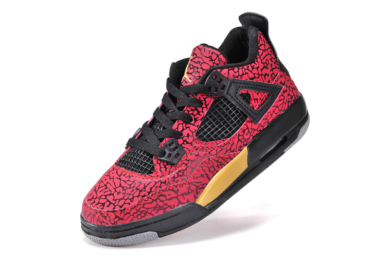 Air Jordan 4 Women Shoes Aaa Red/Black Online